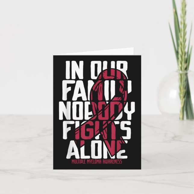 Multiple Myeloma Support Family Multiple Myeloma A Card (Front)