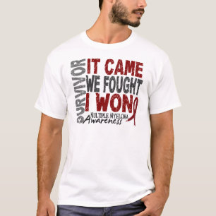 Multiple Myeloma Survivor It Came We Fought I Won T-Shirt