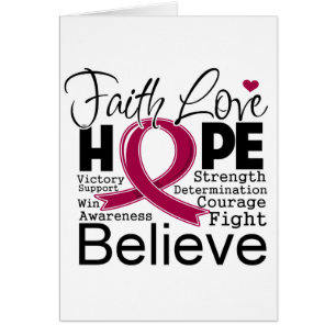 Multiple Myeloma Typographic Faith Love Hope