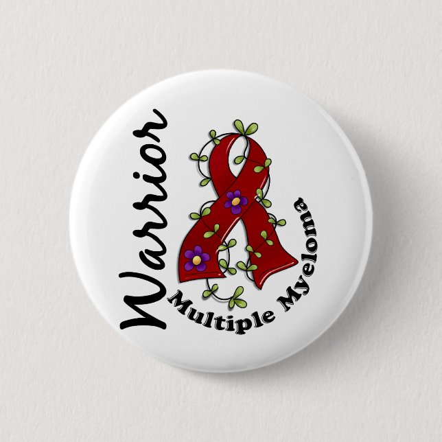 Multiple Myeloma Warrior 15 6 Cm Round Badge (Front)