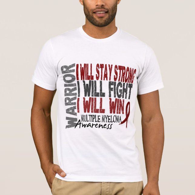 Multiple Myeloma Warrior T-Shirt (Front)