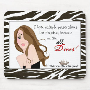 Multiple Personalities / Under One Tiara We Stand! Mouse Pad