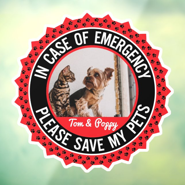 Multiple Pets Safety Alert Custom First Responder (Sheet 3)