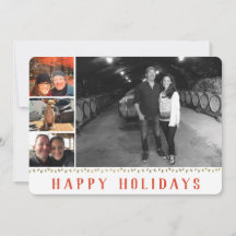Multiple Photo | 4 Image | Happy Holidays Collage