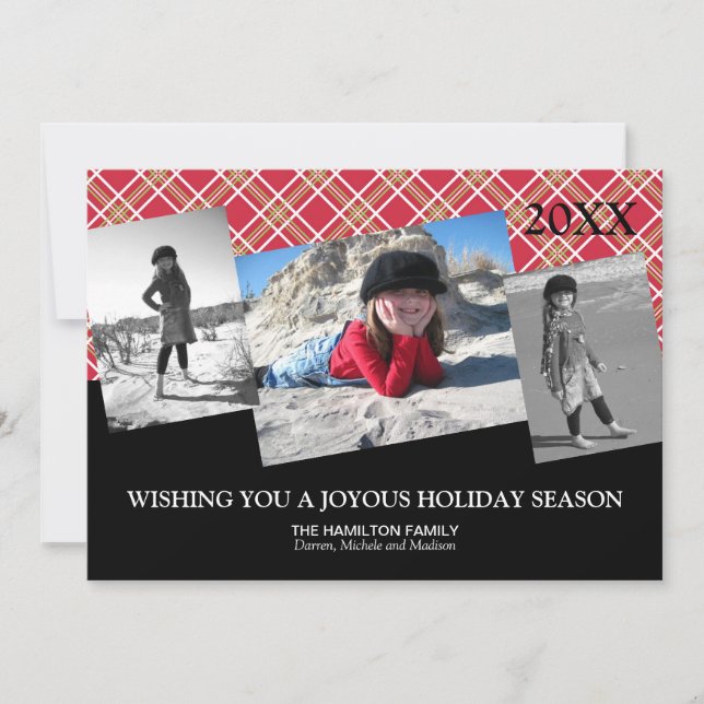 Multiple Photos Christmas Card (Front)