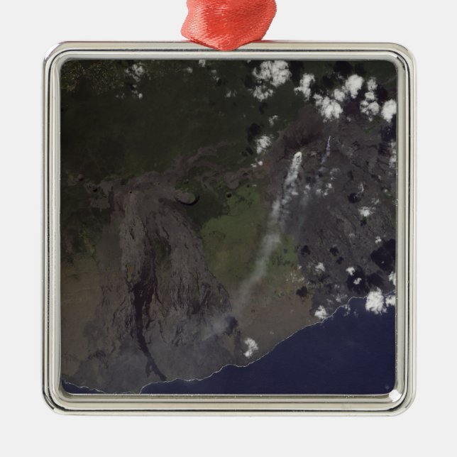 Multiple plumes blow towards the south-southwest metal tree decoration (Front)