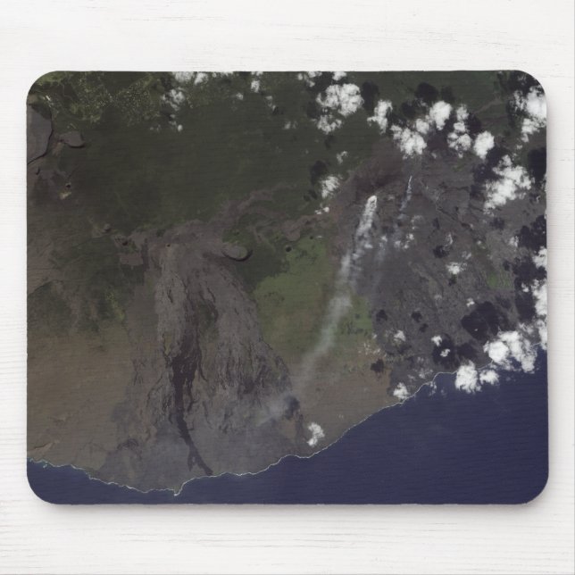 Multiple plumes blow towards the south-southwest mouse pad (Front)