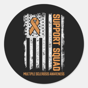 Multiple Sclerosi Support Squad Multiple Sclerosis Classic Round Sticker
