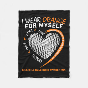 Multiple Sclerosis Apparel Women Men Ms Awareness Fleece Blanket