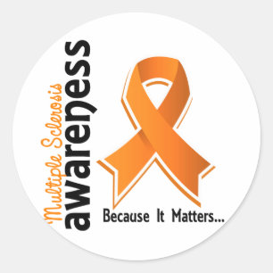 Multiple Sclerosis Awareness 5 Classic Round Sticker