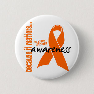 Multiple Sclerosis Awareness 6 Cm Round Badge