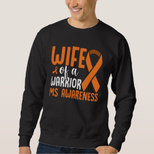 Multiple Sclerosis Awareness Aunt Of A Warrior MS Sweatshirt