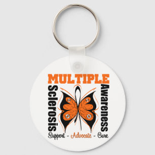 Multiple Sclerosis Awareness Butterfly Key Ring