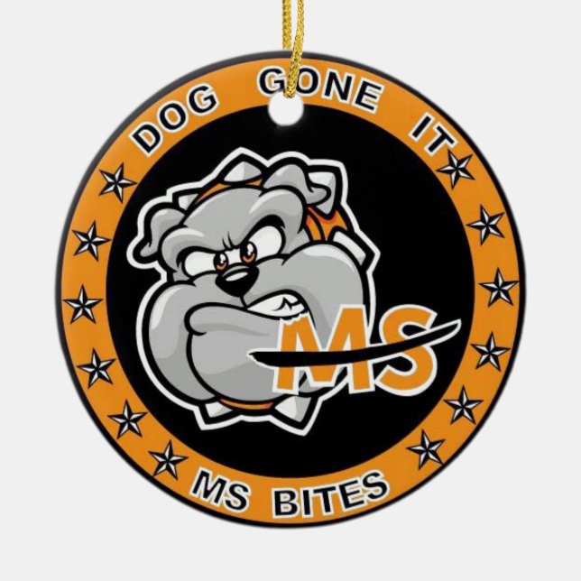 Multiple Sclerosis Awareness Ceramic Ornament (Front)