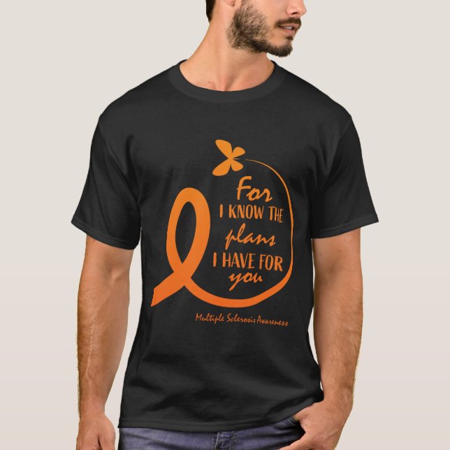 Multiple Sclerosis Awareness Gift Christian Bible  T-Shirt (Front)