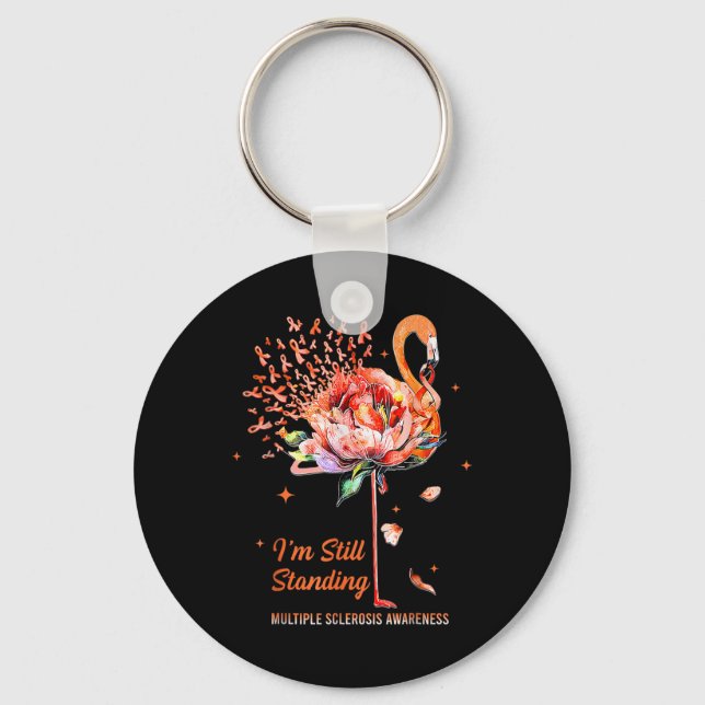Multiple Sclerosis Awareness, I’m Still Standing M Key Ring (Front)