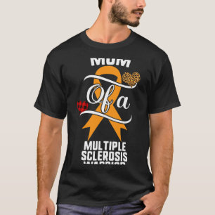 Multiple Sclerosis Awareness Leopard Buffalo Plaid T-Shirt