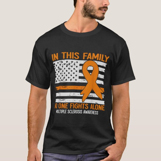 Multiple Sclerosis Awareness Men Women Ms T-Shirt (Front)