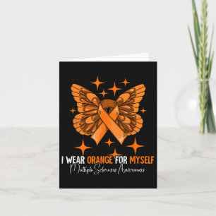 Multiple Sclerosis Awareness Month Ms Gifts Orange Card