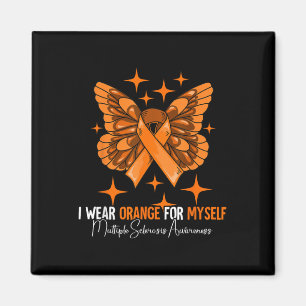 Multiple Sclerosis Awareness Month Ms Gifts Orange Magnet