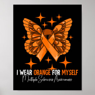 Multiple Sclerosis Awareness Month Ms Gifts Orange Poster