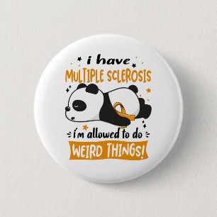 Multiple Sclerosis Awareness Month Ribbon Gifts 6 Cm Round Badge