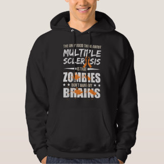 Multiple Sclerosis Awareness MS Survivor Zombies W Hoodie