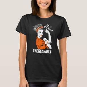 Multiple Sclerosis Awareness Ms Warrior Unbreakabl T-Shirt