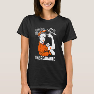 Multiple Sclerosis Awareness Ms Warrior Unbreakabl T-Shirt