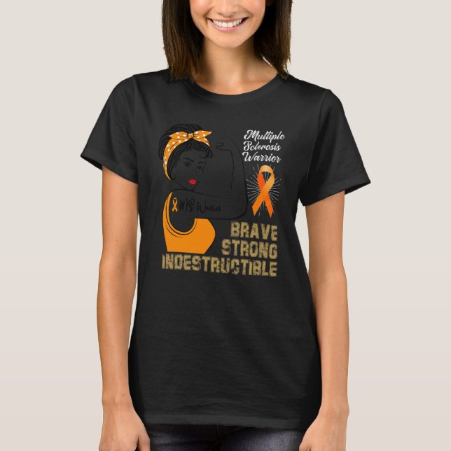 Multiple Sclerosis Awareness Multiple Sclerosis Wa T-Shirt (Front)