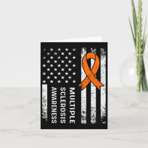 Multiple Sclerosis Awareness Orange Ribbon 2  Card