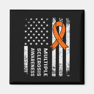 Multiple Sclerosis Awareness Orange Ribbon 2 Magnet