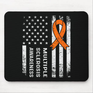 Multiple Sclerosis Awareness Orange Ribbon 2 Mouse Pad