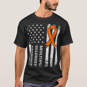 Multiple Sclerosis Awareness Orange Ribbon 2  T-Shirt