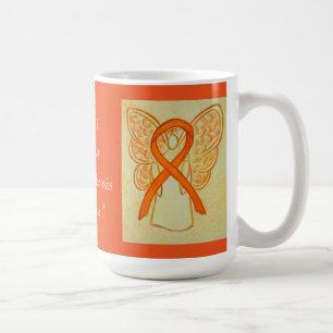 Multiple Sclerosis Awareness Ribbon Angel Mug