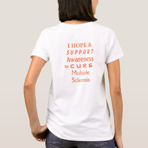 Multiple Sclerosis Awareness Ribbon Angel T Shirt