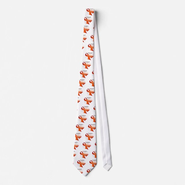 Multiple Sclerosis Awareness Ribbon Tie (Front)