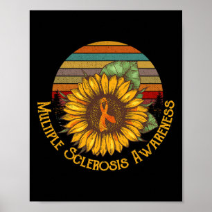 Multiple Sclerosis Awareness Sunflower Ms Awarenes Poster