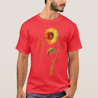 Multiple Sclerosis Awareness Sunflower MS Warrior  T-Shirt