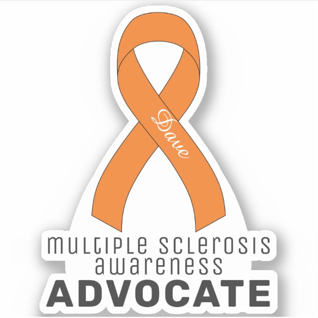 Multiple Sclerosis Awareness Vinyl Sticker (Front)