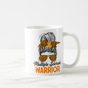 Multiple Sclerosis Awareness Warrior Messy Bun Ora Coffee Mug