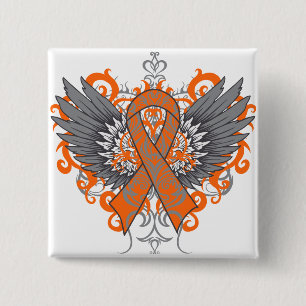 Multiple Sclerosis Awareness Wings 15 Cm Square Badge
