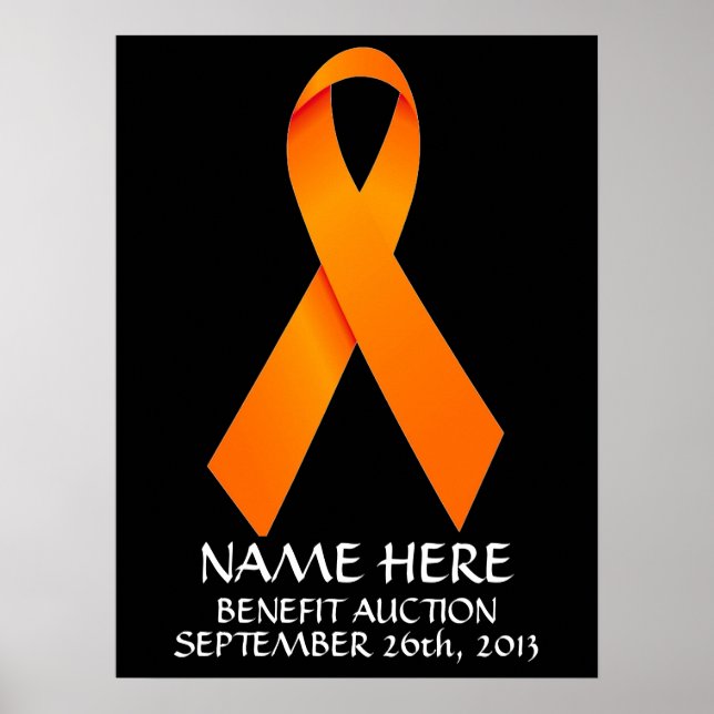 Multiple Sclerosis  Benefit Auction Ribbon Poster (Front)