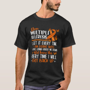 Multiple Sclerosis Butterfly Ribbon World MS Day T-Shirt