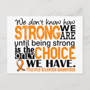 Multiple Sclerosis How Strong We Are Postcard