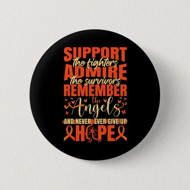 Multiple Sclerosis Ms  6 Cm Round Badge (Front)
