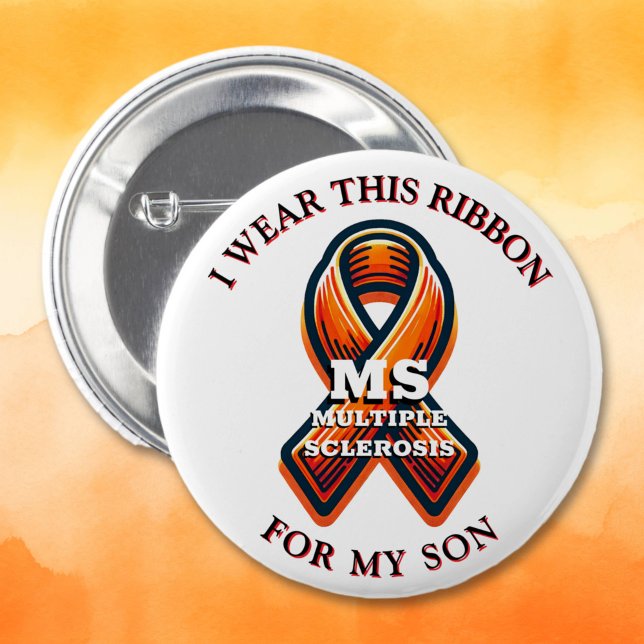 Multiple Sclerosis MS Awareness Month 6 Cm Round Badge (Creator Uploaded)