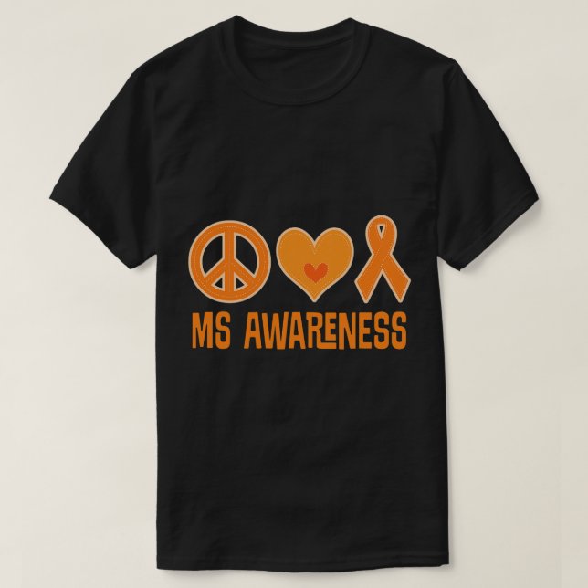 Multiple Sclerosis MS Awareness Support Walk  T-Shirt (Design Front)