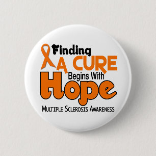 Multiple Sclerosis MS HOPE 5 6 Cm Round Badge
