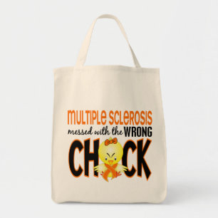 Multiple Sclerosis MS Messed With The Wrong Chick Tote Bag